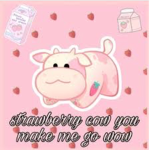 Strawberry cow club! Follow the real strawberrycow