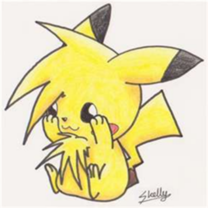 cute looking face pikachu :3 Roblox decal