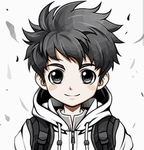 The black haired boy
