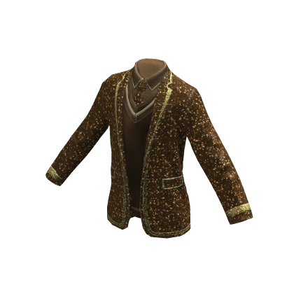 Sparkling Party Suit Jacket | Brown thumbnail
