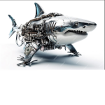 The robotic sharks