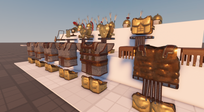 ( 19 PC ) Ancient Rome Armor & Helmet Set LEGION preview 4