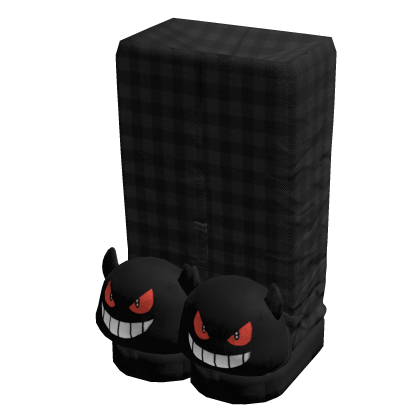 Cute Black Gengar Slippers w Pjs Pants