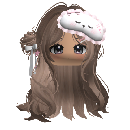 🍀Half Bun w Sleep Mask(Milktea&Apricot)