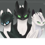 The cute sneaky dragons
