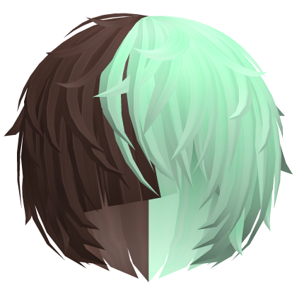 ^,…,^ choco mint messy vkei anime emo moe hair 