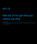 ATC 12 (not an official group)