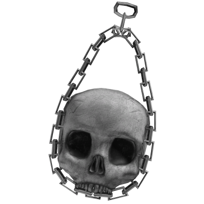 White Grunge Skull Waist Chain [Right] Roblox item