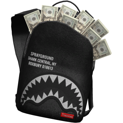 [4.0] Black Sprayground Money Backpack