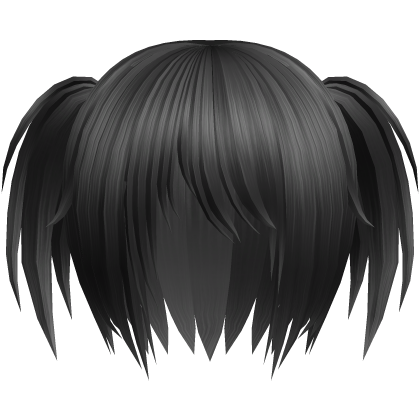 ҂ ᆺ ᗜ black emo scene choppy pigtails razor cut