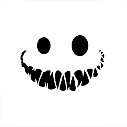 inverted scary face Roblox decal