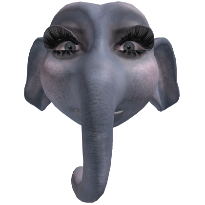 miley barbie elephant Head Mask Eyelashes Meme Roblox item
