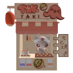 Takoyaki Cat Back Stand (code TakoyakiCatStand)