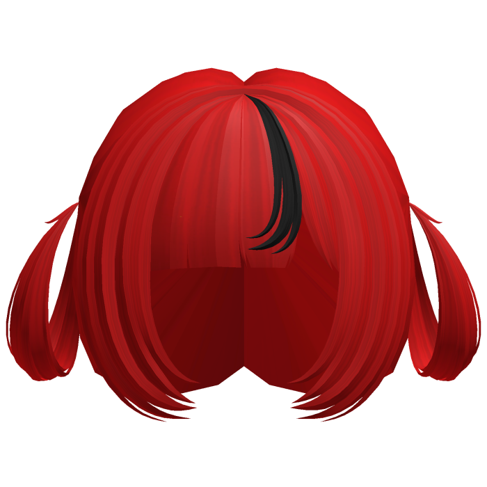♡ cute emo loopy twintails red hair