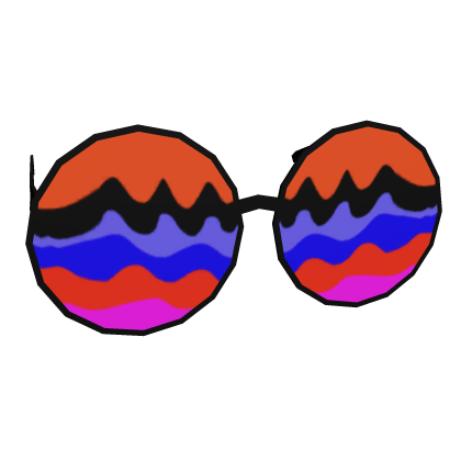 Colorful Wavy Retro Sunglasses