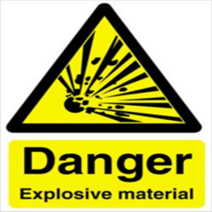 danger explosives sign Roblox decal