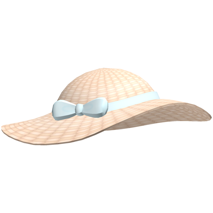 🐾 adorable sweet moe angel straw hat baby blue
