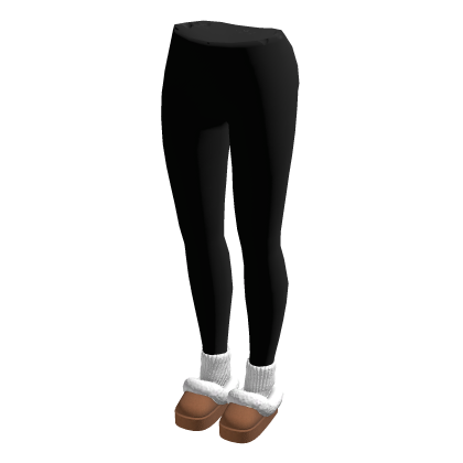 Leggings w/ Fluffy Slippers