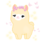 Fluffy llama.
