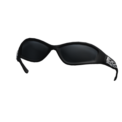 Black Flaming Shades Sunglasses (raised)