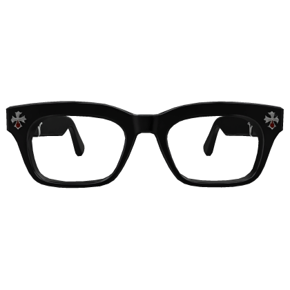 Black Ember Cross Glasses