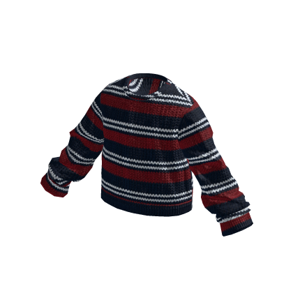 Sweater Knit stripe navy 2