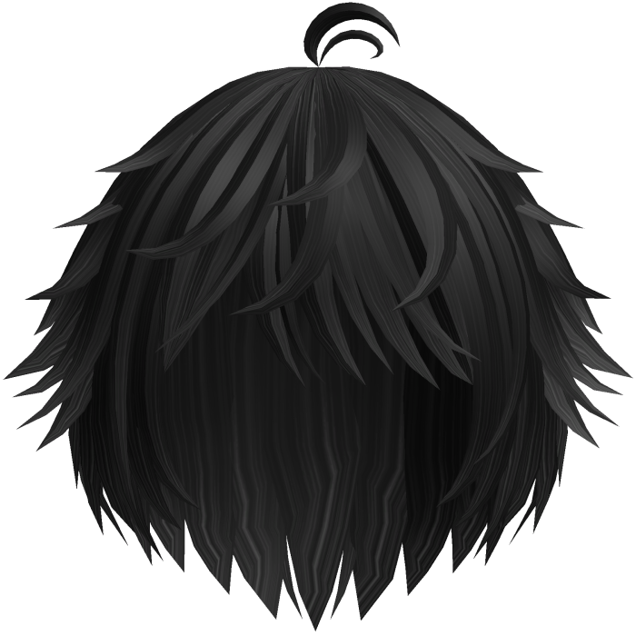 Black Cute Messy Kawaii Anime Boy Hair
