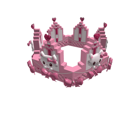 Kawaii Pink Crown Addon | 8-Bit Royal Crown