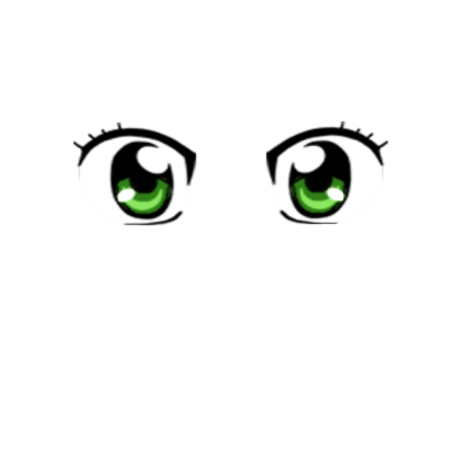 Normal Green Anime Girl Eyes Roblox decal