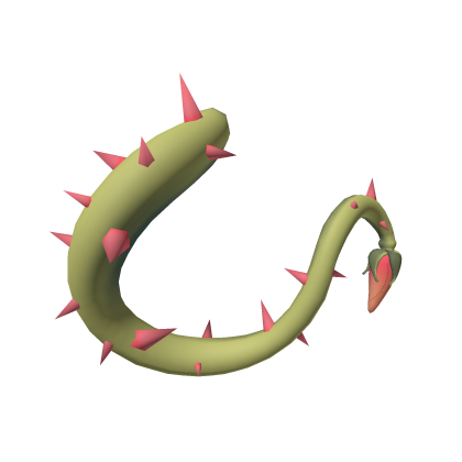 Green Floral Tail with Spikes Roblox item