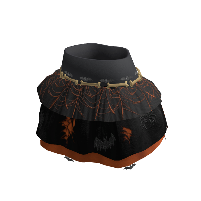 Black Bat Pattern Skirt