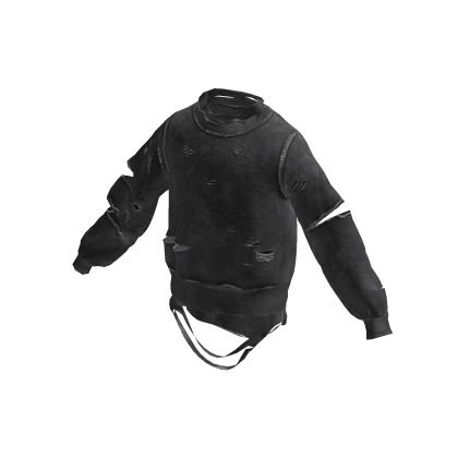Black Washed Distressed Oversized Sweatshirt [PBR]