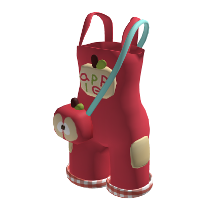 red apple overalls cute igari clothing with bag ♡ thumbnail