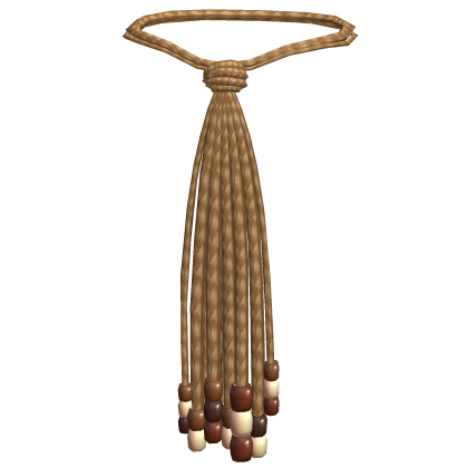 ☆ Blonde Beaded Braid Tie (1.0) Roblox item