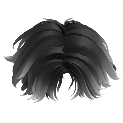 Messy Middle Part Y2K  Hair - Black and White Roblox item