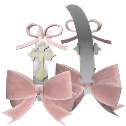 Pink bows headband
