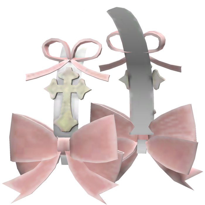 Pink bows headband