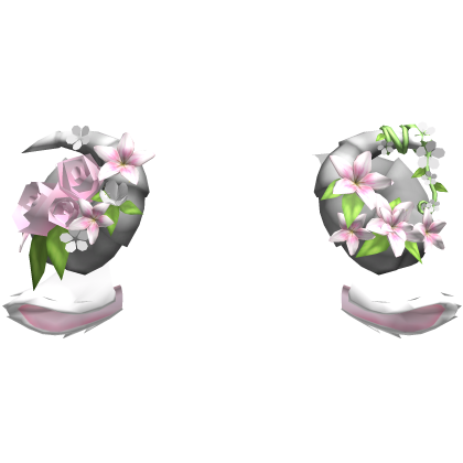 Pink Goat Sheep Flowery Gray Horns w Ears Roblox item