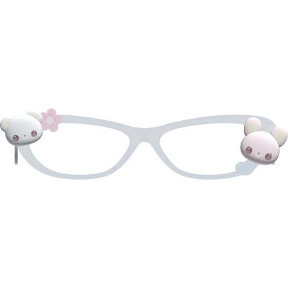 cute baby blue mezzo piano glasses Roblox item
