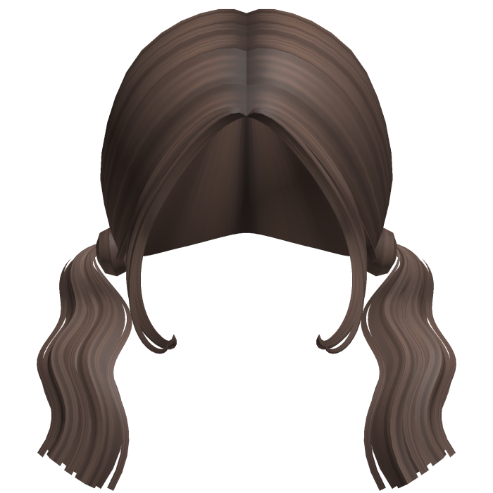 -',ৎ Short Wavy Pigtails in Light Brown