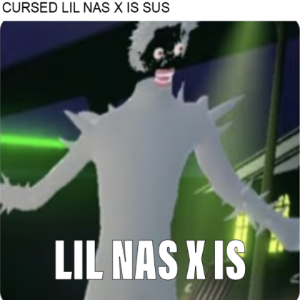 CURSED LIL NAS X MEME Roblox decal