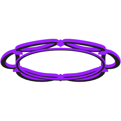 Glowing Moonlace Halo Black Purple