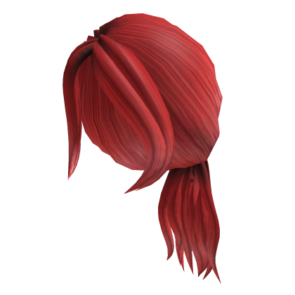 Red Ponytail Girl Hair Roblox item