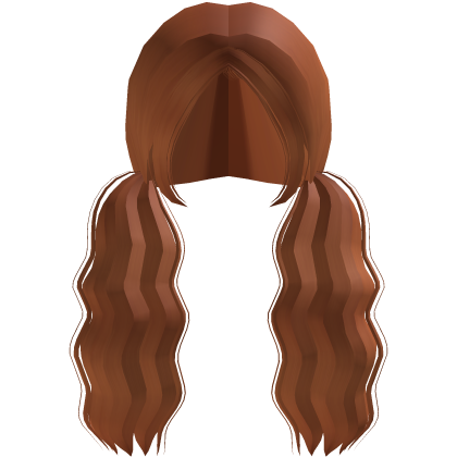 ۶ৎ | fluffy wavy big ginger low pigtails