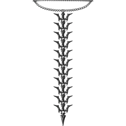 Black Vertebrae Spine Necklace
