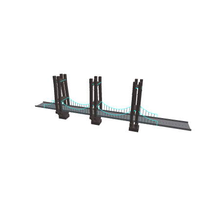 futuristic cyberpunk-style bridge
