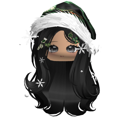 Lush Gentle Swirls w/Santa Hat (Milktea) Roblox item