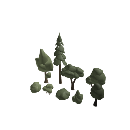 Small low poly tress