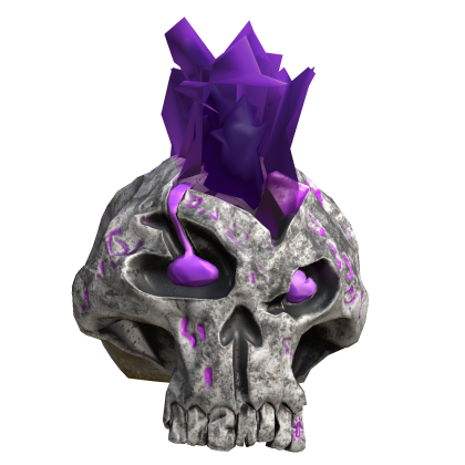 Fire Purple Skull - Head Roblox item
