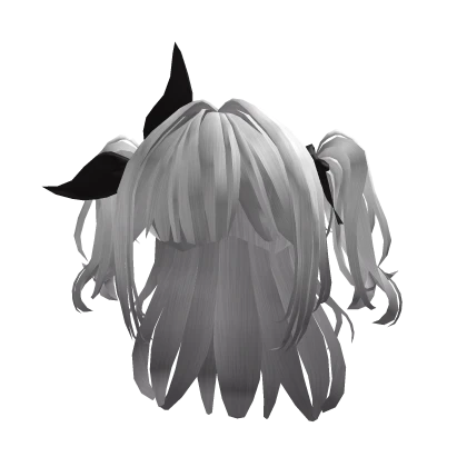 White Half Twintail with Rabbit ribbon | Roblox Item - Rolimon's